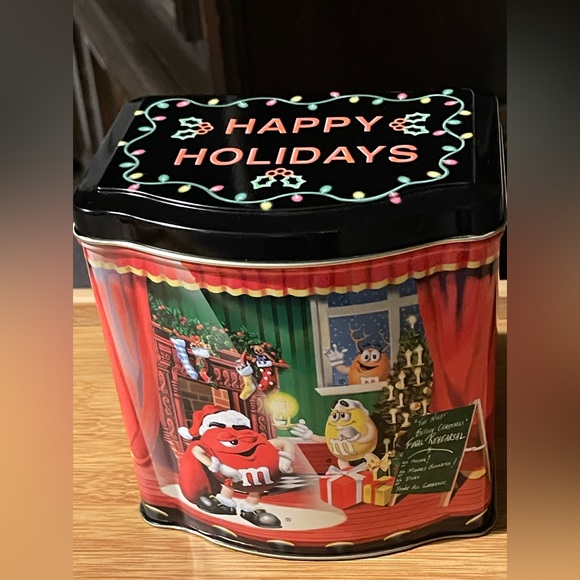 Vintage M&M happy holidays 1998 tin - Picture 3 of 9